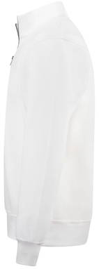 Basics sweater with half zip - White