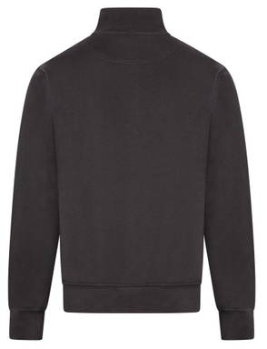 Basics sweater with half zip - Anthracite