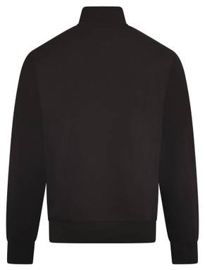 Basics sweater with half zip - Black