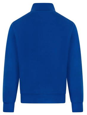 Basics sweater with half zip - Royal blue