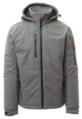 Payper Creek Pad gevoerde softshelljas - Smoke/black