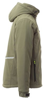 Payper Creek Pad gevoerde softshelljas - Military green/green