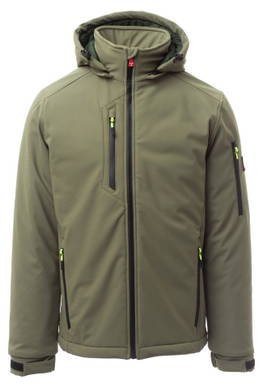 Payper Creek Pad gevoerde softshelljas - Military green/green