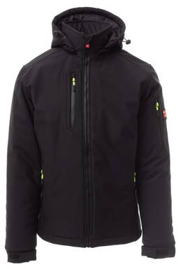 Payper Creek Pad gevoerde softshelljas - Black/black