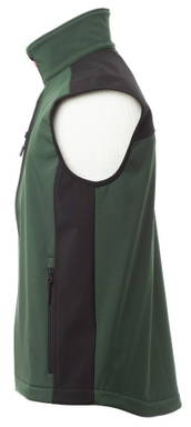 Payper Cork softshell bodywarmer - Forest green/black