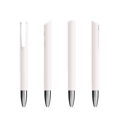 Stylo promotionnel BIC Media Clic Advance - Blanc / Argent