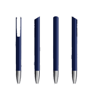 Stylo promotionnel BIC Media Clic Advance - Bleu N. / Argent