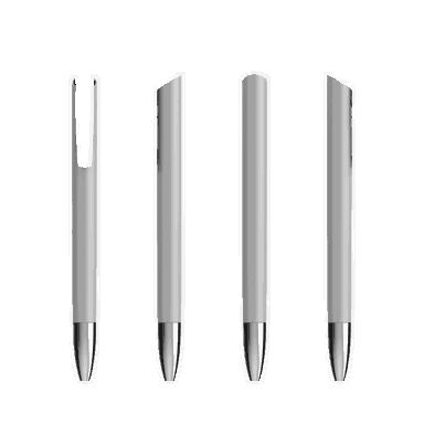 Stylo promotionnel BIC Media Clic Advance - Gris / Argent