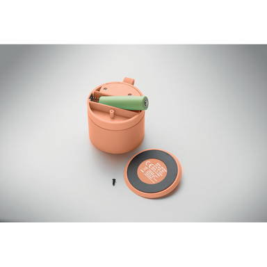 Soft touch bluetooth speaker - Oranje