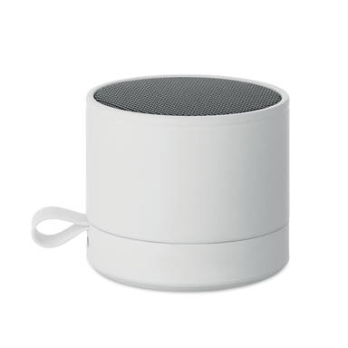 Soft touch bluetooth speaker - Wit
