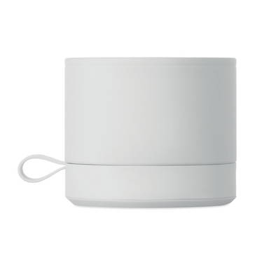 Soft touch bluetooth speaker - Wit