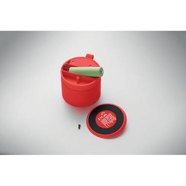 Soft touch bluetooth speaker - Rood