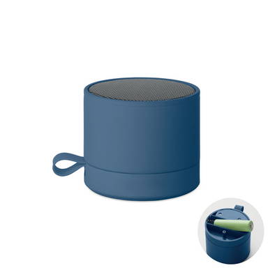 Soft touch bluetooth speaker - Blauw
