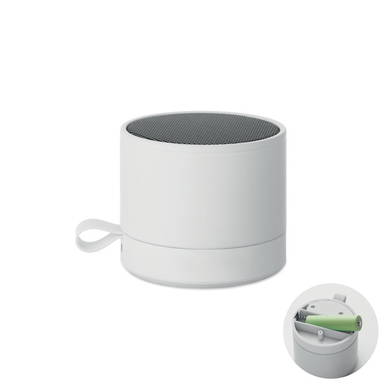 Soft touch bluetooth speaker - Wit