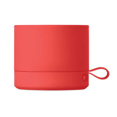 Soft touch bluetooth speaker - Rood