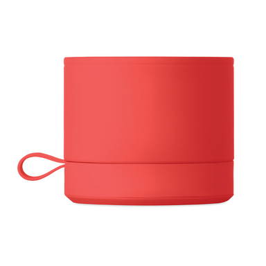 Soft touch bluetooth speaker - Rood