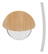Round bamboo pizza cutter - Wood