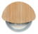 Round bamboo pizza cutter - Wood