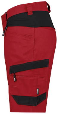 Dassy D-fx Flex Axis Next Women Werkshort 250113 - Rood/zwart