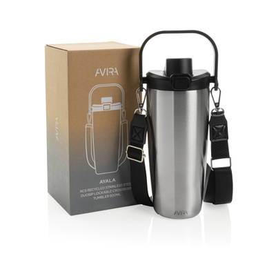 Avira Ayala RCS R-RVS duosip afsluitbare crossbody tumbler