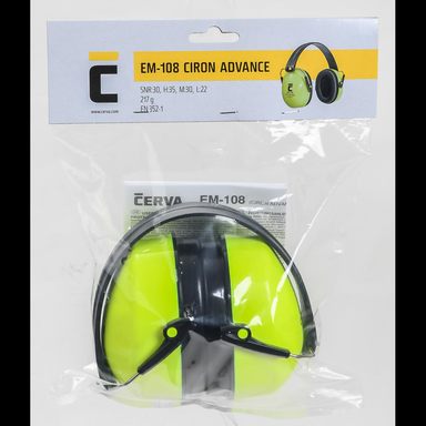 Earmuff with adjustable headband - Hv yellow, black