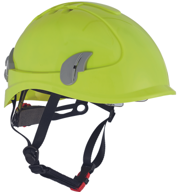 Luxury ventilated safety helmet - Hi-vis yellow
