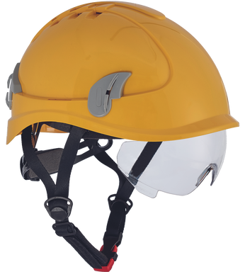 Luxury ventilated safety helmet - Yellow
