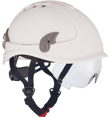Luxury ventilated safety helmet - White