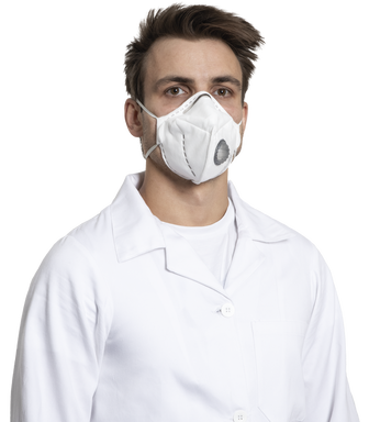FFP3 masks with valve - Hvid