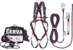 Fall protection kit for climbing and descending