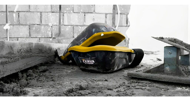 Joelheira Vulcan heavy duty - Amarelo/preto