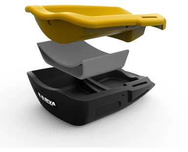 Joelheira Vulcan heavy duty - Amarelo/preto