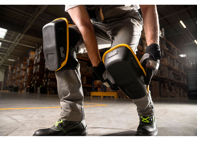 Joelheira Vulcan heavy duty - Amarelo/preto