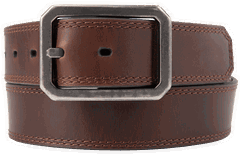 Carhartt Leather Reversible Center Bar Buckle Belt