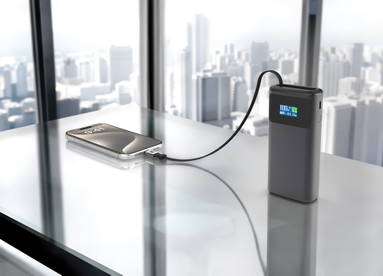 Quantum RCS ultra-fast PD45W 10.000mAh powerbank met scherm