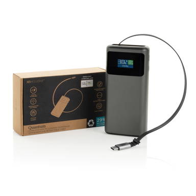 Quantum RCS ultra-fast PD45W 10.000mAh powerbank met scherm