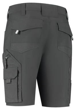 Short de travail stretch ripstop - Gris/noir