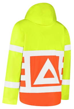 Imperméable pour agents de circulation - Jaune/orange
