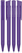 UMA HAPPY frosted balpen - Purple