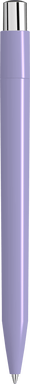 UMA ON TOP polished balpen met metalen knop - Light purple