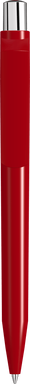 UMA ON TOP polished balpen met metalen knop - Red