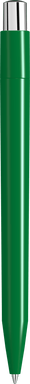 UMA ON TOP polished balpen met metalen knop - Middle green