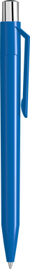 UMA ON TOP polished balpen met metalen knop - Middle blue