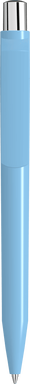 UMA ON TOP polished balpen met metalen knop - Light blue