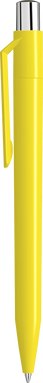 UMA ON TOP polished balpen met metalen knop - Yellow