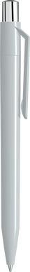 UMA ON TOP polished balpen met metalen knop - Grey