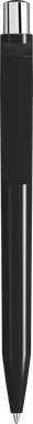 UMA ON TOP polished balpen met metalen knop - Black