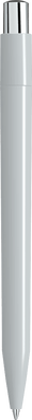UMA ON TOP polished balpen met metalen knop - Grey