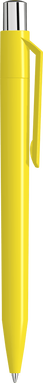 UMA ON TOP polished balpen met metalen knop - Yellow