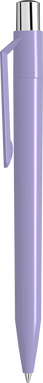 UMA ON TOP polished balpen met metalen knop - Light purple